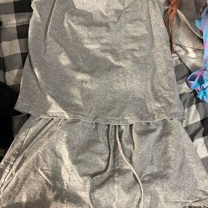 Gray Women's Sleepwear Set
